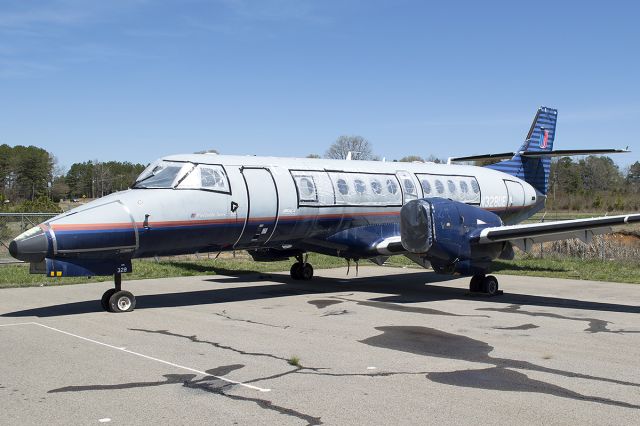 JETSTREAM Jetstream 41 (N328UE) - Awaiting its fate, in the old battleship colors. April 2013