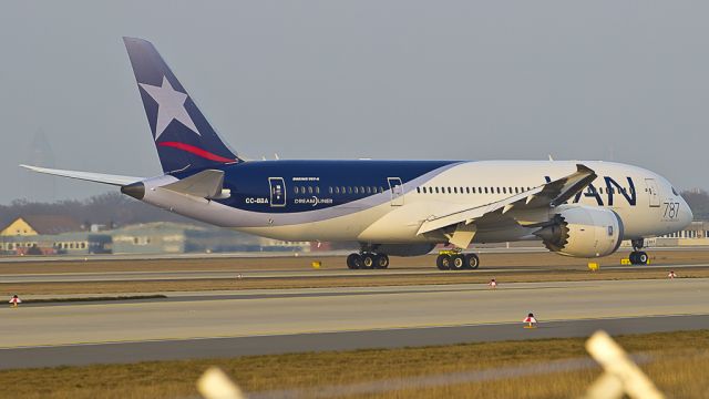 Boeing 787-8 (CC-BBA) -  With "First 787 in the Americas" Sticker