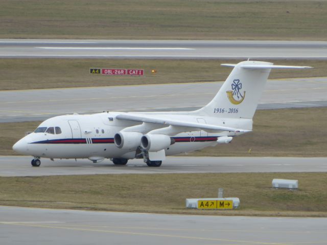 British Aerospace BAe-146-100 (LCD700) - ZE700 BAe 146-100CC2 RAF Queens Flight. Photo made 13.02.2016 at MUC.