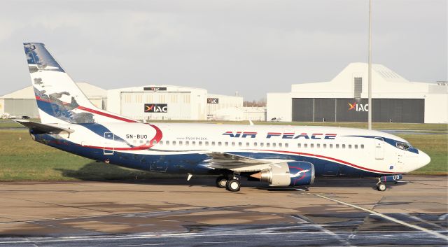 BOEING 737-300 (5N-BUO) - air peace b737-36q tn-buo arriving in shannon for paint by iac 2/11/20.