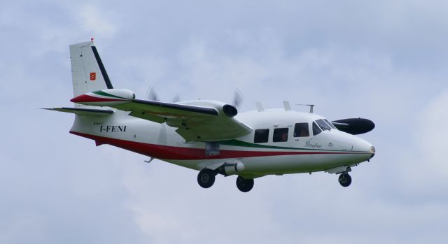 I-FENI — - Very rare P166  arriving at RAF waddington uk 04-07-14