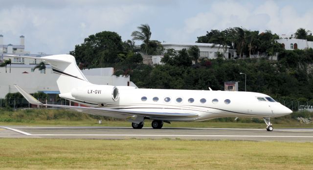 Gulfstream Aerospace Gulfstream G650 (LX-GVI) - departing tncm