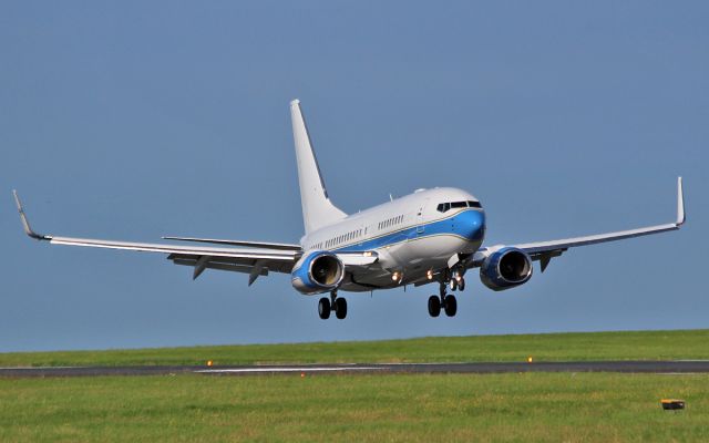 Boeing 737-700 (VP-CAM) - vp-cam b737-7 bbj about to land at shannon 19/7/16.