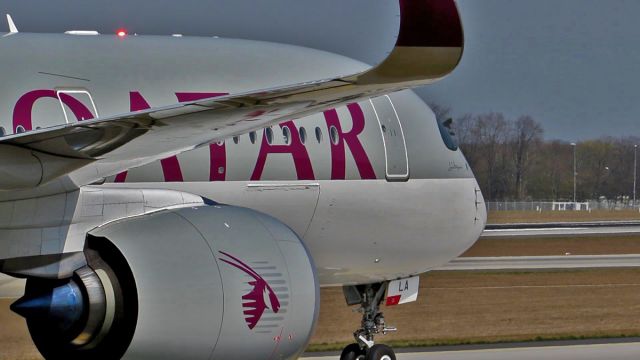 Airbus A350-900 (A7-ALA) - Captured during filming at Frankfurt this week