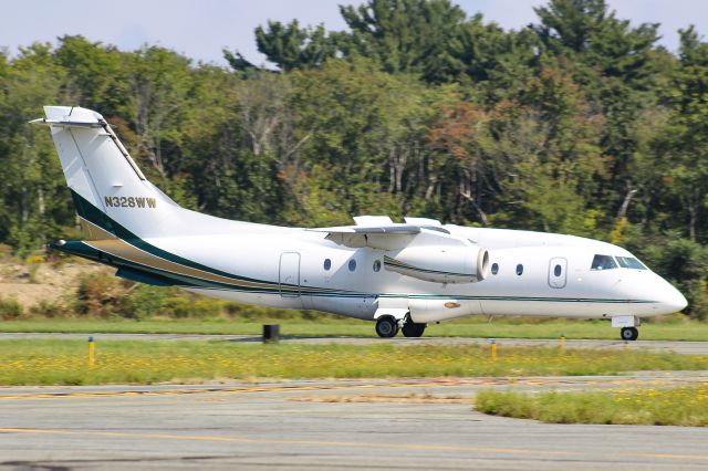 Fairchild Dornier 328JET (N328WW) - Ultimate Air Shuttle at BVY for the second time this week. 