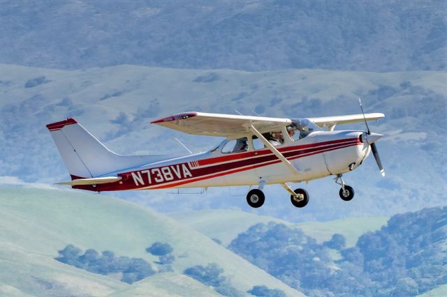 Cessna Skyhawk (N738VA) - Cessna 172N over Livermore Municipal Airport (CA). April 2021.