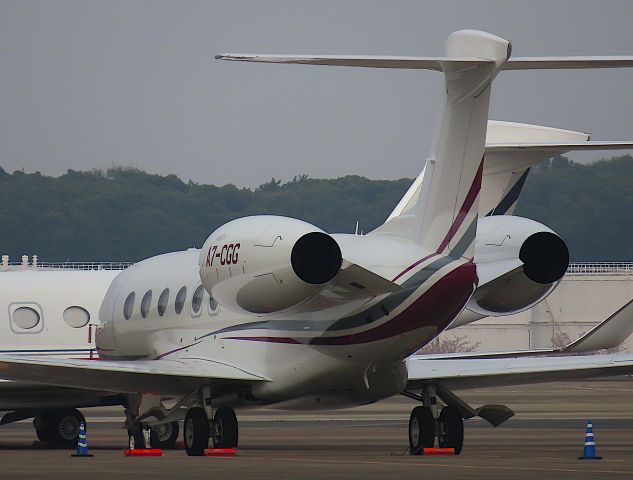 Gulfstream Aerospace Gulfstream G650 (A7-CGG) - I took this picture on Apr 01, 2020.