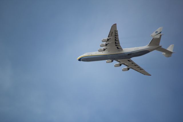 Antonov An-225 Mriya (UR-82060) - A shot of the AN-225 as it flew past my office on March 13, 2012