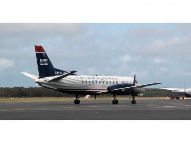 Saab 340 (N402XJ) - Left propeller feathered???
