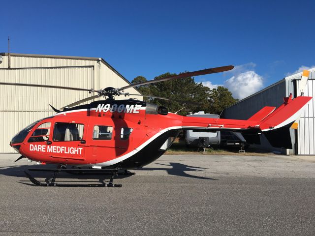 KAWASAKI EC-145 (N980ME) - Ex. STAT MedEvac 18, now a spare with Dare MedFlight.