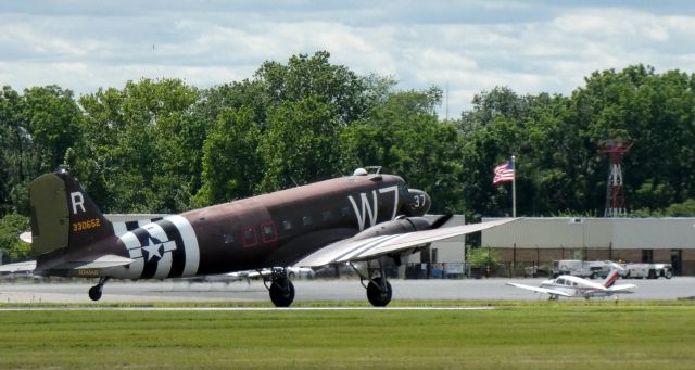 Douglas DC-3 (N345AB) - Heading for departure in the Spring of 2022 is this 1941 Douglas DC3C/C-47A Skytrain/Dakota. This aircraft is a veteran of the D-Day invasion of World War II that supported paratroop deployment.