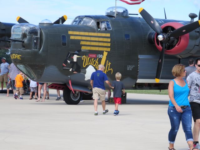 Consolidated B-24 Liberator (N224J) - 42-52534 @ KVPZ with Collings Foundation 8-7-16 "Witchcraft"