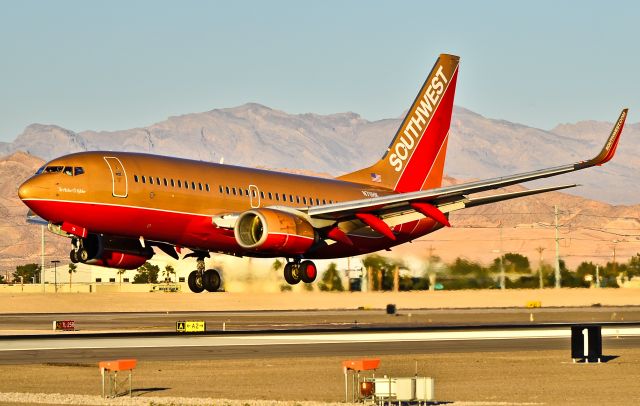 Boeing 737-700 (N711HK) - N711HK Southwest Airlines 1998 Boeing 737-7H4 (cn 27845/38) The Herbert D. Kelleher  - Las Vegas - McCarran International (LAS / KLAS) USA - Nevada, February 2, 2012 Photo: Tomás Del Coro