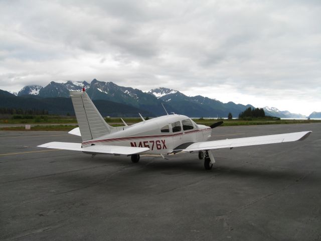 Piper Cherokee Arrow (N4576X) - Looking towards Resurrection Bay from PAWD, Seward, Alaska.