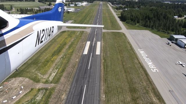 Cessna Skylane (N2114R) - Departing Sandpoint, ID. 