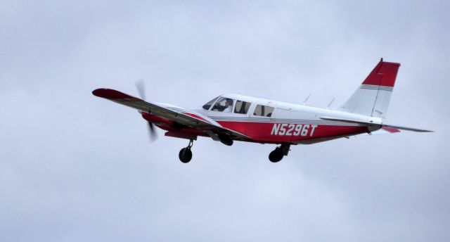 Piper Seneca (N5296T) - Shortly after departure is this 1972 Piper Seneca PA-34-200 in the Autumn of 2019.