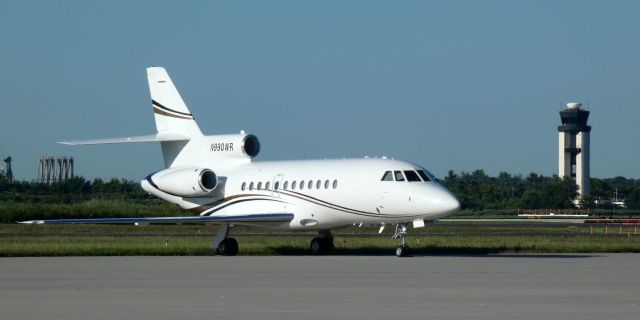 Dassault Falcon 900 (N990WR) - Catching some tarmac time is this 1994 Dassault-Breguet Mystere Falcon 900B in the Summer of 2022.