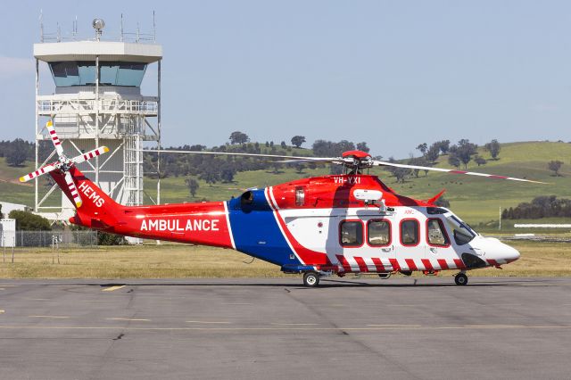 BELL-AGUSTA AB-139 (VH-YXI) - Australian Helicopters (VH-YXI) AugustaWestland AW139 at Wagga Wagga Airport.