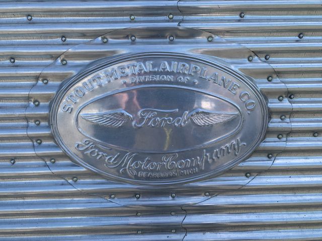 Ford Tri-Motor (NC9645) - Stout Metal Airplane Badge