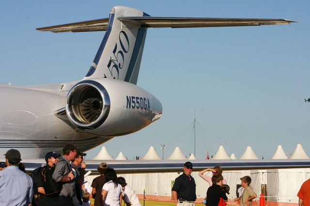 Gulfstream Aerospace Gulfstream V (N550GA) - On display Avalon Airshow 18th March 2005