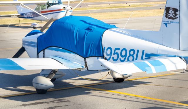 Grumman AA-5 Tiger (N9598U) - A Grumman American AA-5A parked on the ramp at College Park Airport 