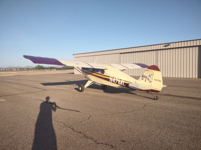 Piper PA-20 Pacer (N47ML) - BIG ENGINE, LONG WING!