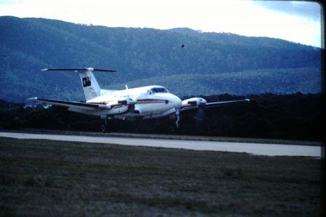 Beechcraft Super King Air 200 (VH-SGA) - Queensland Premier visiting Flinders Island, circa 1977