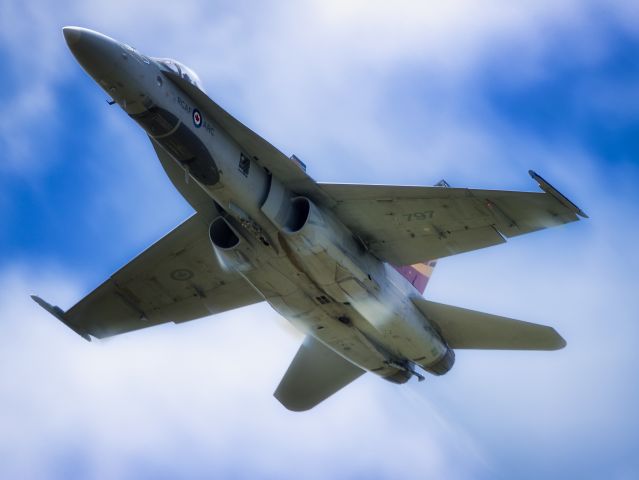 McDonnell Douglas FA-18 Hornet (18-8797) - 2019 CF-18 Demo Hornet on practice day