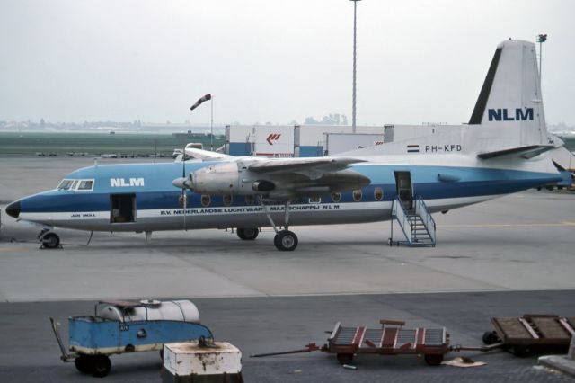 PH-KFD — - NLM CITY HOPPER - FOKKER F-27-200 FRIENDSHIP - REG : PH-KFD (CN 10276) - LONDON HEATHROW - EGLL  14/6/1976