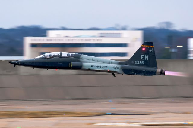 Northrop T-38 Talon (66-8395) - TORO55 keeping it low and fast in burner prior to punching through the clouds in a vertical manner!