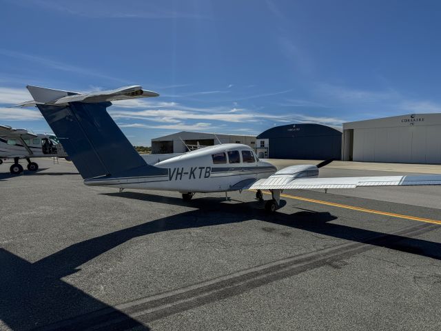 Beechcraft Duchess (VH-KTB) - ME training aircraft. At Jandakot near Perth, Australia. 27-MAR-2025.