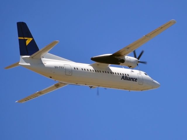 Fokker Maritime Enforcer (VH-FKV) - Getting airborne off runway 23. Wednesday 4th January 2012.