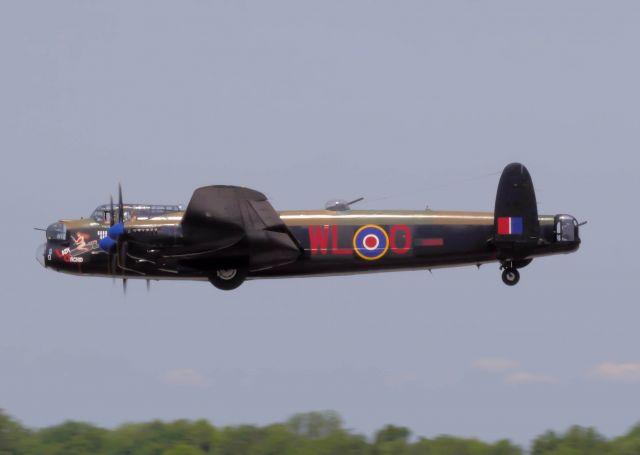 Avro 683 Lancaster (C-GVRA) - Doing a fly past with the temporary markings for this summer of "Lady Orckid" on the port side.