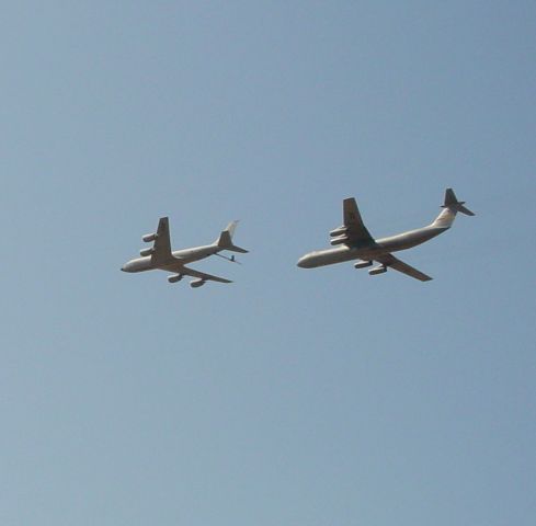 — — - KC-135 and a C-141 after hooking up on Tinder....