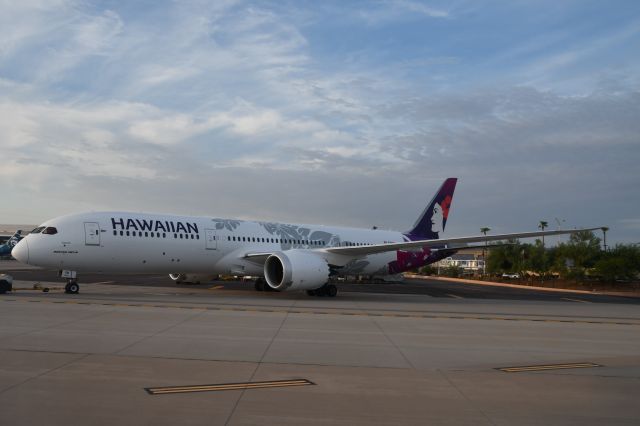 N781HA — - Parked at KPHX, morning of July 29th.  HAL's first 787.