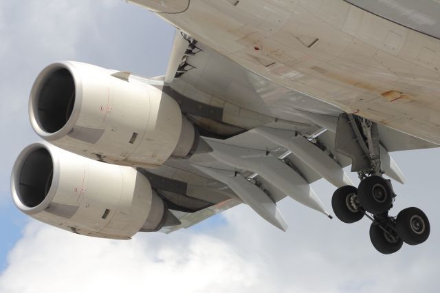 Airbus A340-600 — - Rolls Royce Trent 500, on the starboard wing of an Eithad, A340-600.