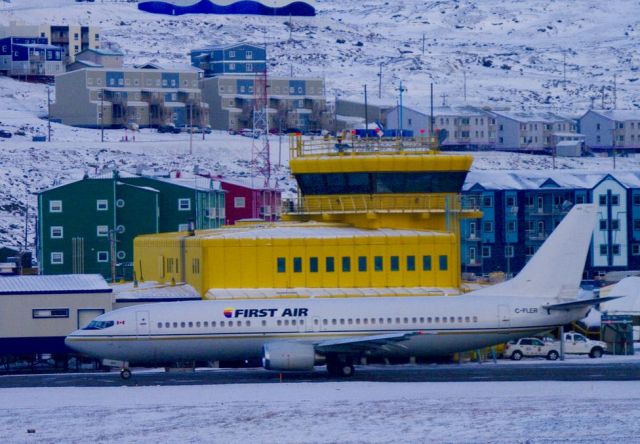 BOEING 737-400 (C-FLER) - In-front of the Old Iqaluit Yellow Airport