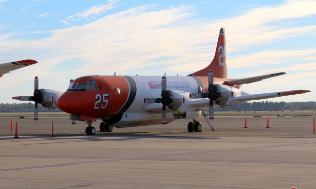 Lockheed P-3 Orion (N925AU) - KCIC - Nov 8th, 2016 shows tanker 25 awaiting the next.......................???