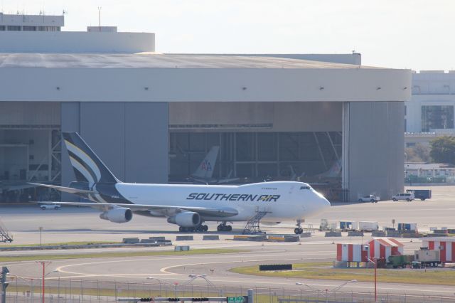 N758SA — - Southern Air 747 parked at Miami