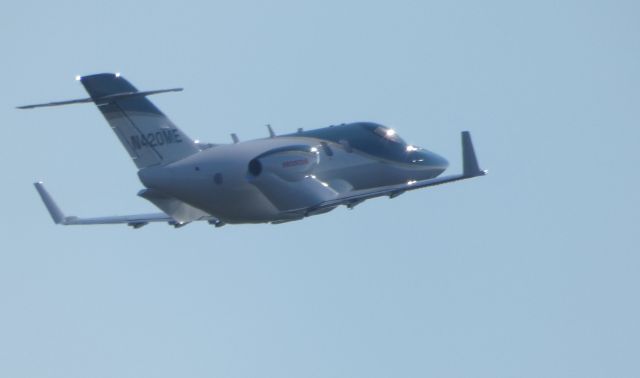 Honda HondaJet (N420ME) - Shortly after departure is this 2018 Honda Hondajet HA-420 in the Autumn of 2019.