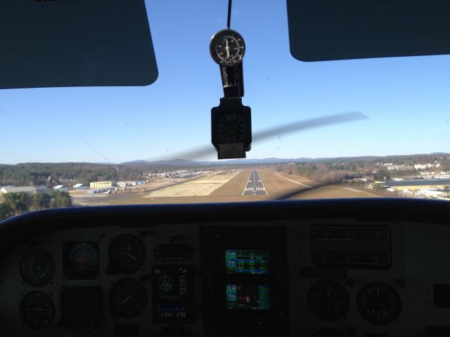 Cessna Centurion (N7311M) - On final into the new  Runway 32 at KASH.