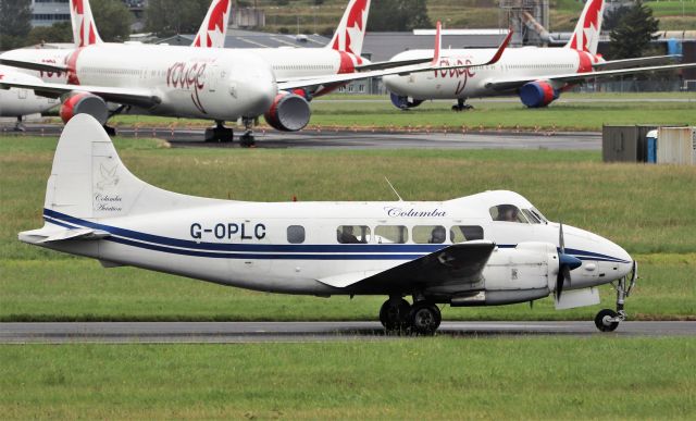 Hawker Siddeley Dove (G-OPLC) - columba aviation de havilland dh.104 dove g-oplc arriving in shannon 25/7/20.