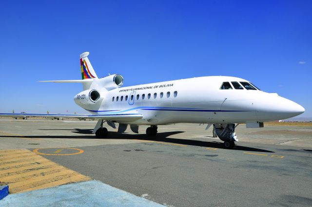 Dassault Falcon 900 (FAB001) - Bolivian Air Force, Fuerza Aerea Boliviana FAB-001 presidential aricraft.