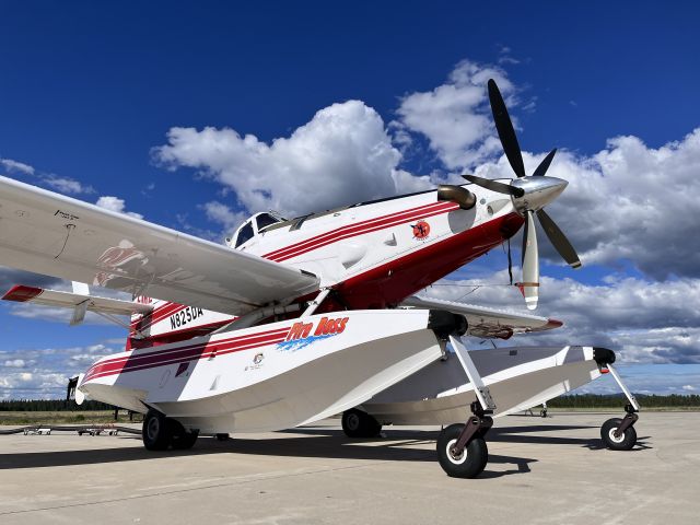 Air Tractor AT-802 (N825DA) - Fire Boss 211, with new nose art sticker nicknaming it “Headhunter.”