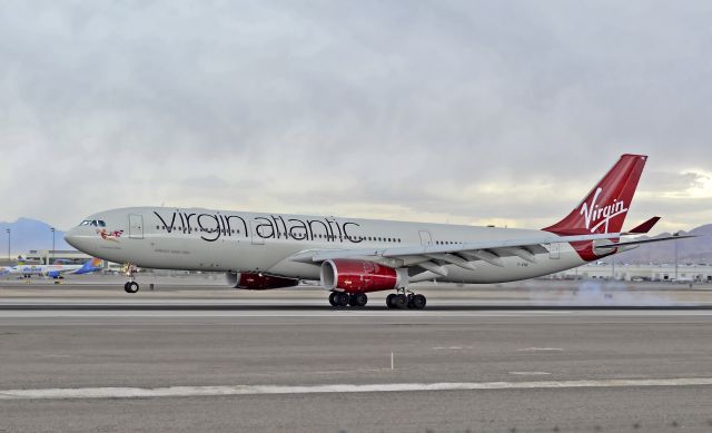 Airbus A330-300 (G-VINE) - G-VINE Virgin Atlantic 2011 Airbus A330-343X C/N 1231 "Champagne Belle"  - Las Vegas - McCarran International (LAS / KLAS) USA - Nevada, January 10, 2013 Photo: Tomás Del Coro