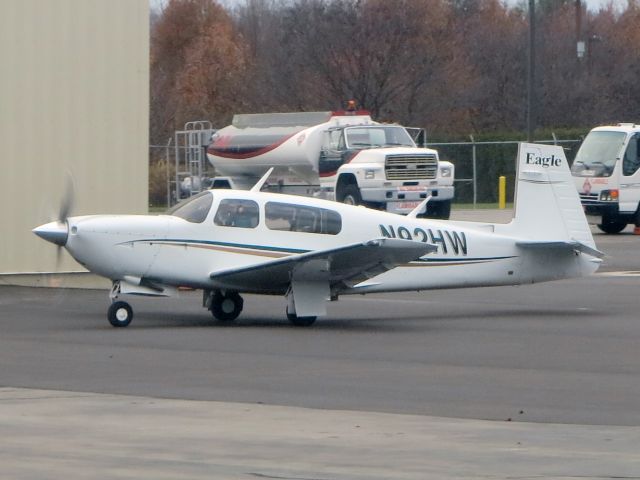 Mooney M-20 (N92HW) - After landing runway 32.