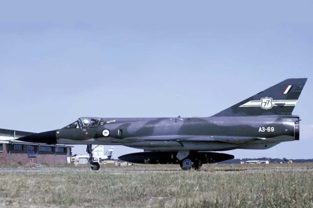 IAI Dagger (A369) - Dassault GAF Mirage IIIO A3-69 RAAF Williamtown (YWLM) 1973.