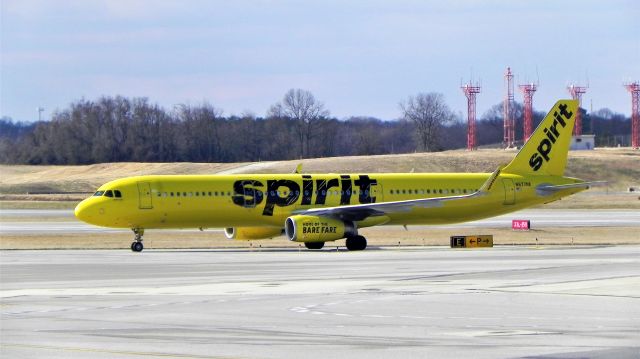 Airbus A321 (N677NK) - Arriving as NK410 from Fort Lauderdale