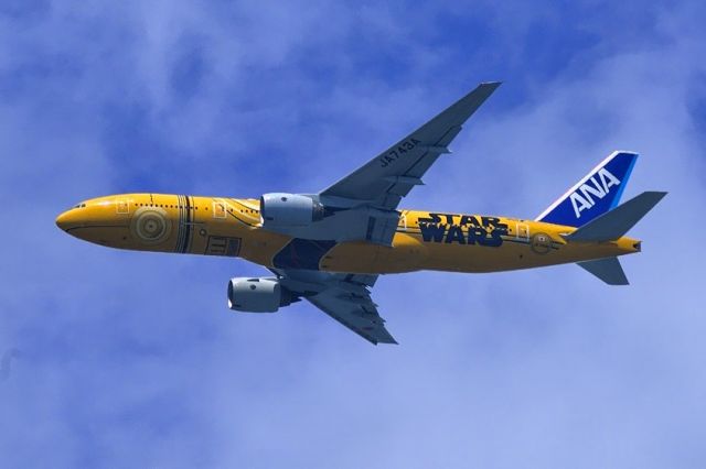 Boeing 777-200 (JA743A) - 1 of the Star Wars Liveries....