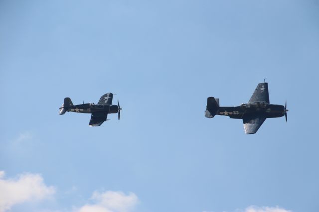 — — - TBM and F4U Corsair at The Wings over Dallas airshow